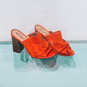 Sam Edelman Yumi Bow Slip On Mule Heels